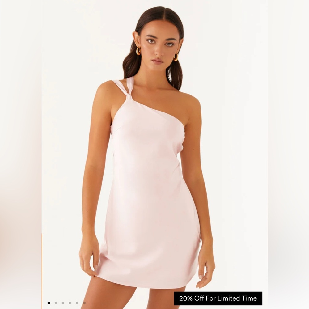 Peppermayo Light Pink One-Shoulder Dress